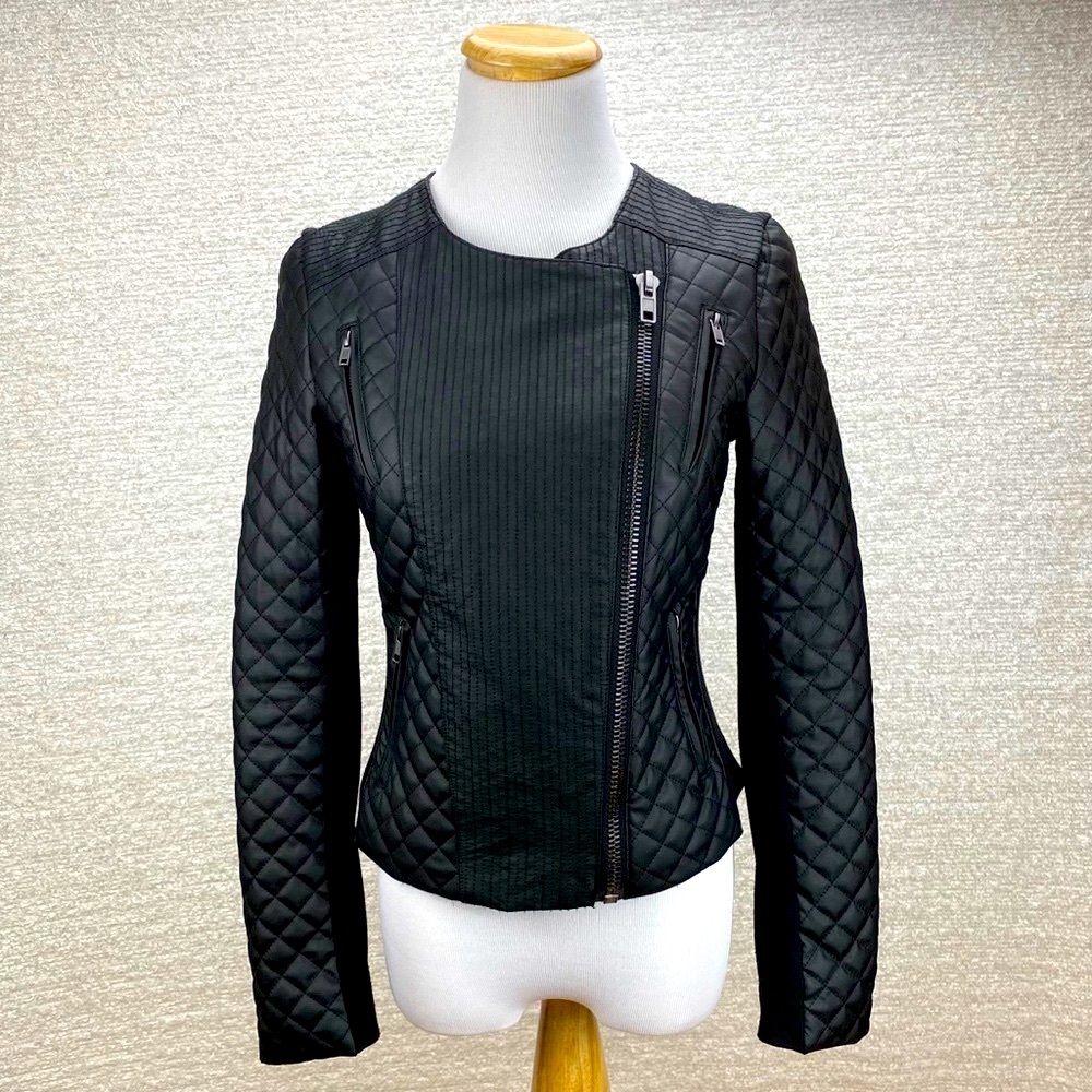 Catherine Malandrino Black Moto Jacket  Women’s XS
